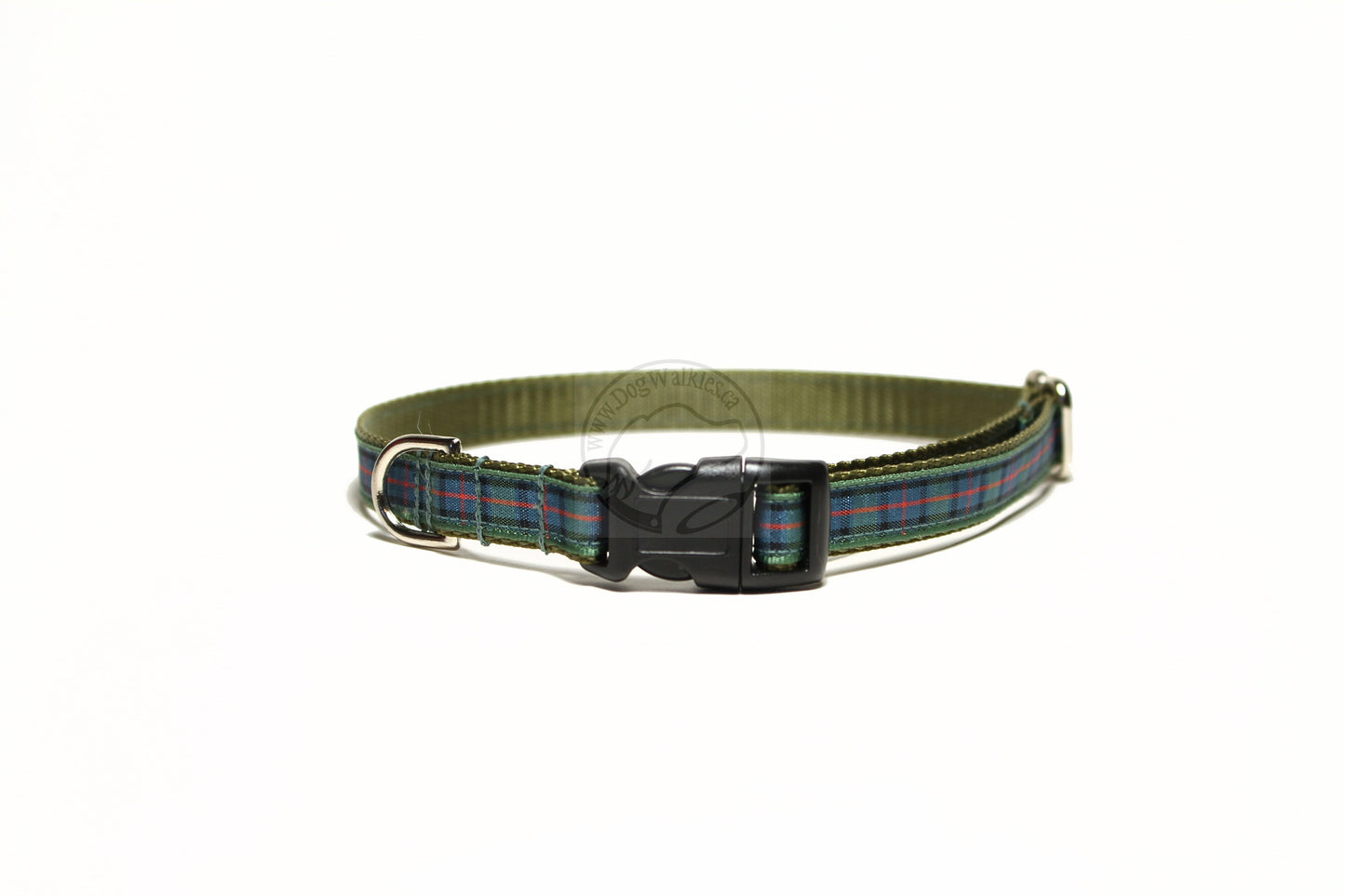 Flower of Scotland tartan - dog collar