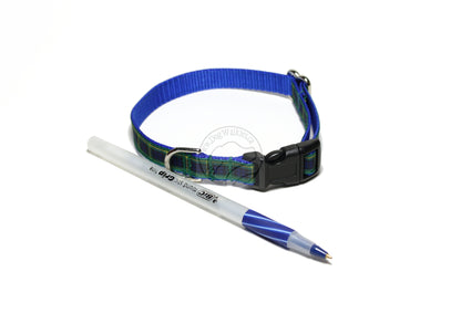 Gordon clan tartan - dog collar