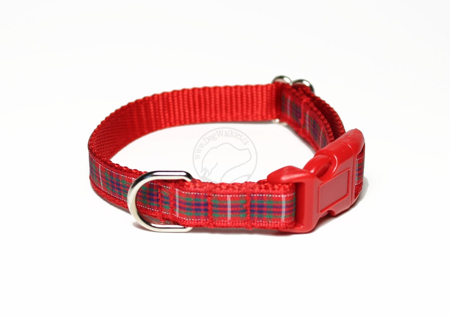 Fraser Clan tartan - dog collar