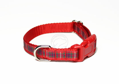Fraser Clan tartan - dog collar