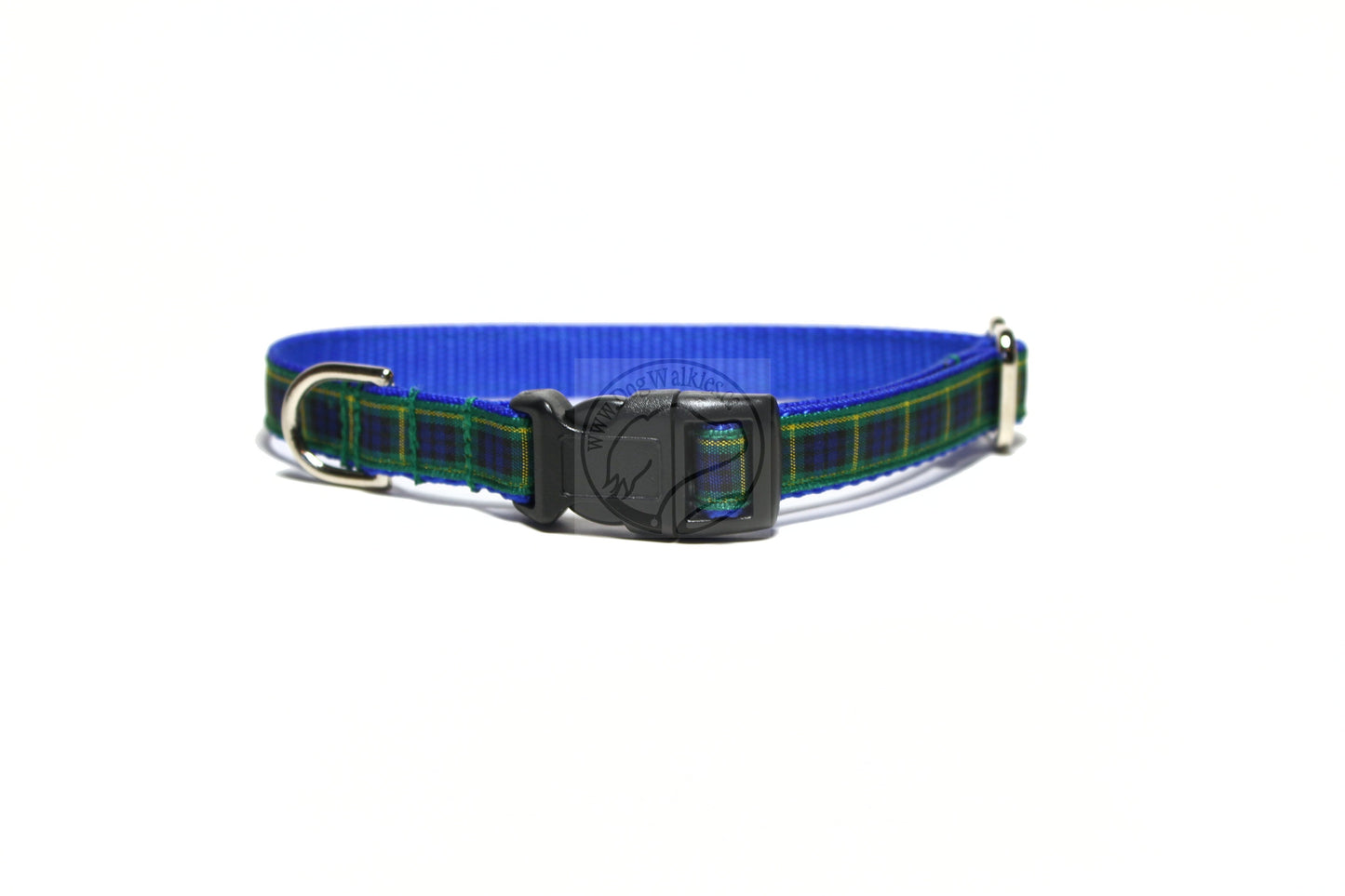 Gordon clan tartan - dog collar