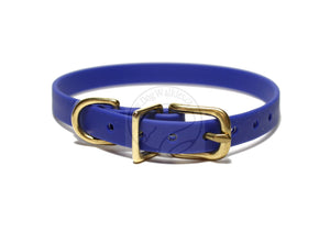 Royal Blue Biothane Small Dog Collar - 1/2" (12mm) wide