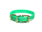 Neon Apple Green Biothane Small Dog Collar - 1/2" (12mm) wide