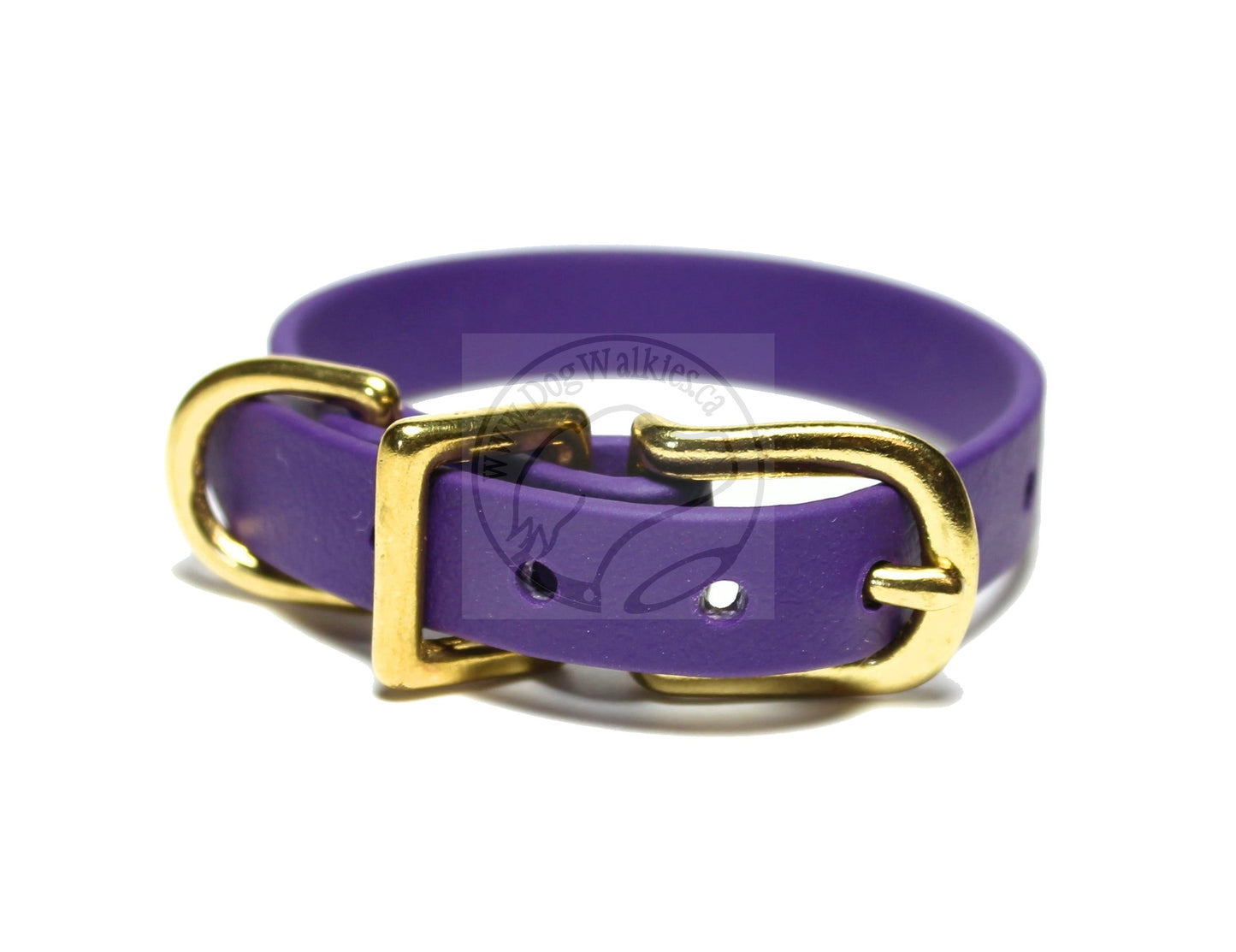 Cat Collar Non-Breakaway Biothane Collar - 1/2" (12mm) wide - all 39 colours