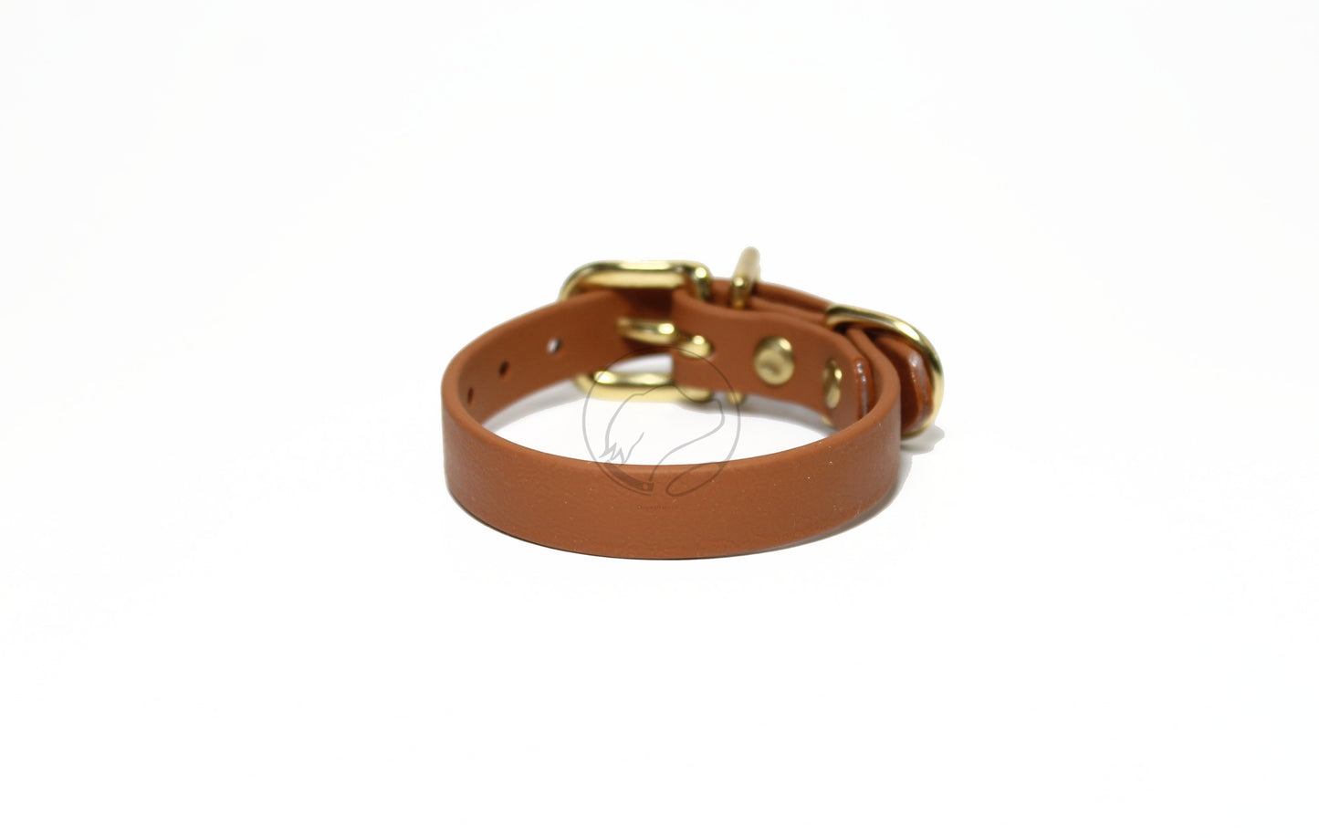 Caramel Brown Biothane Small Dog Collar - 1/2" (12mm) wide