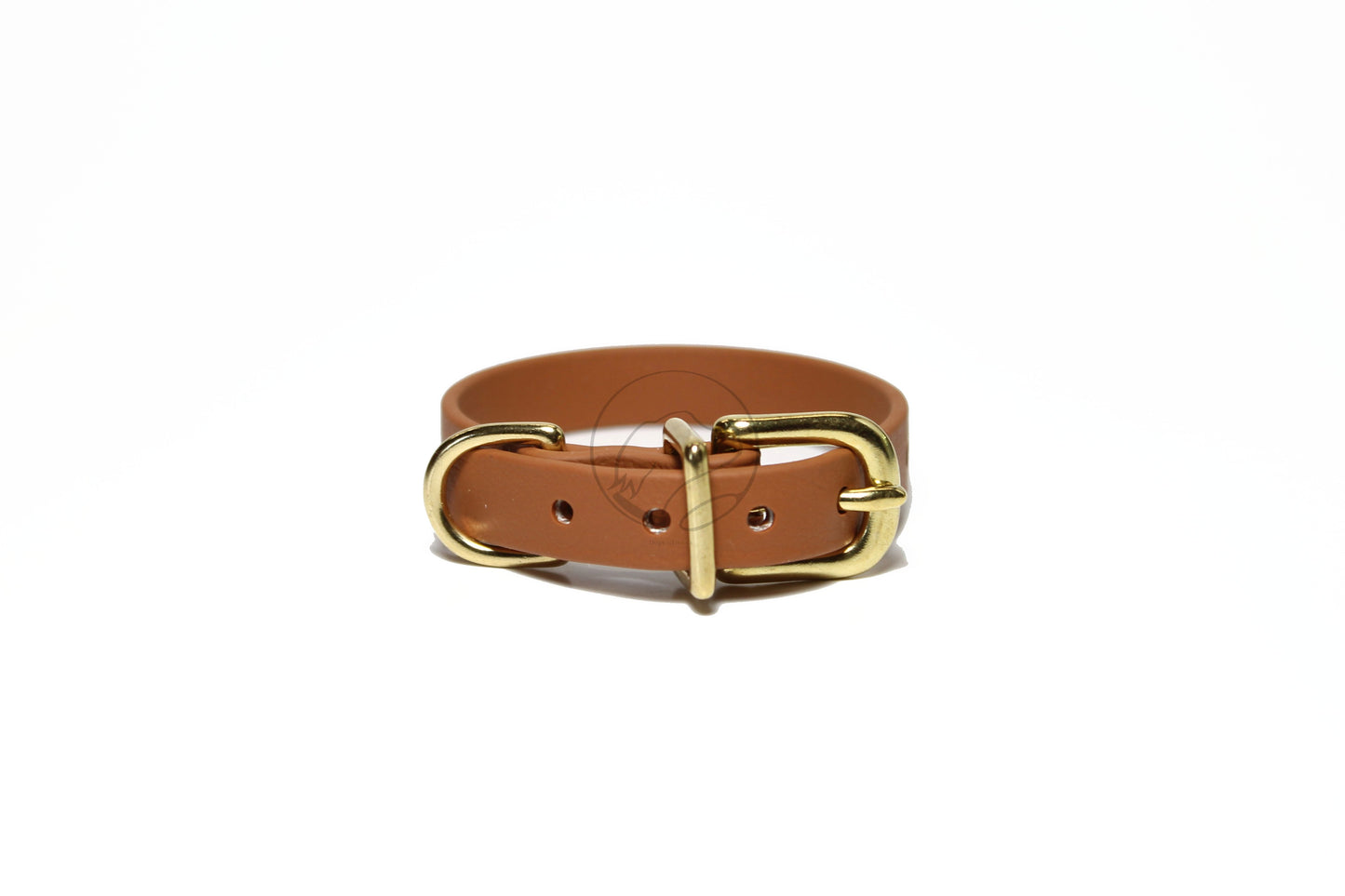 Caramel Brown Biothane Small Dog Collar - 1/2" (12mm) wide