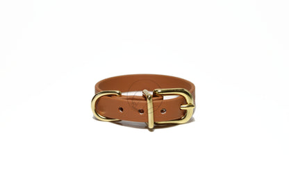 Caramel Brown Biothane Small Dog Collar - 1/2" (12mm) wide