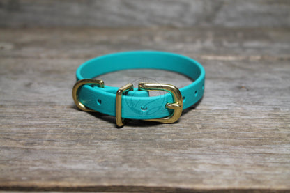 Cat Collar Non-Breakaway Biothane Collar - 1/2" (12mm) wide - all 39 colours