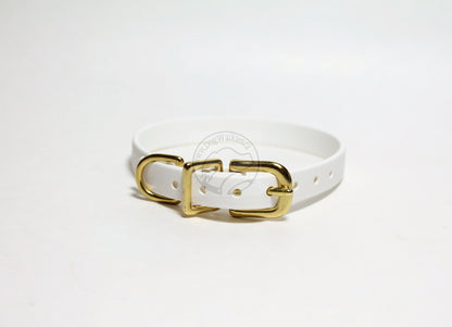 Cat Collar Non-Breakaway Biothane Collar - 1/2" (12mm) wide - all 39 colours