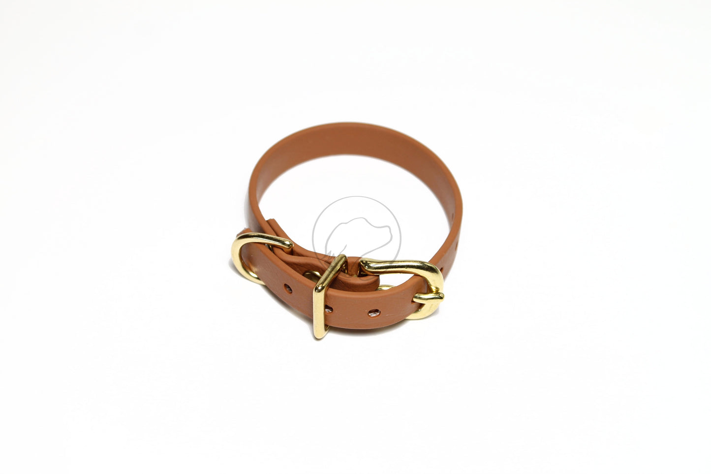 Caramel Brown Biothane Small Dog Collar - 1/2" (12mm) wide