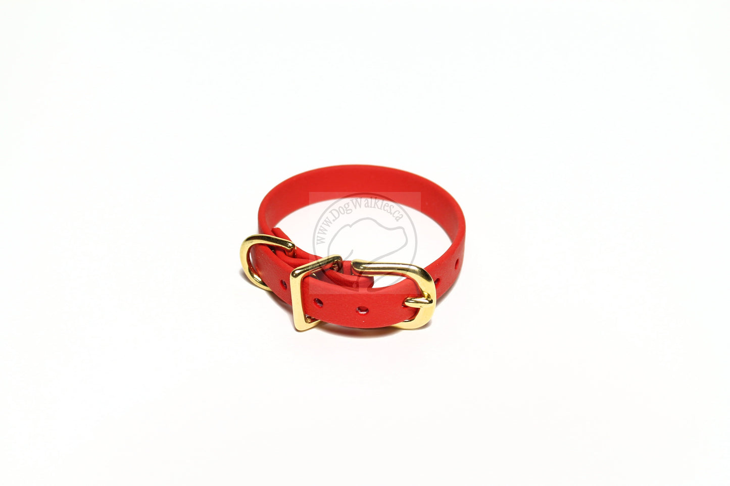 Poppy Red Biothane Small Dog Collar - 1/2" (12mm) wide