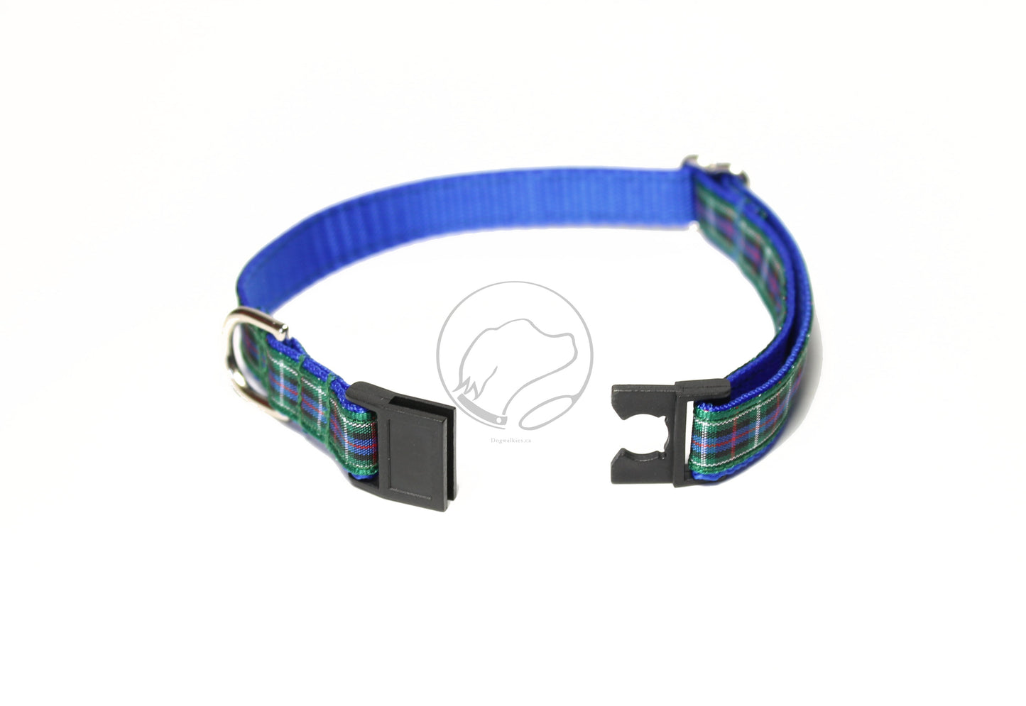 Rose Clan tartan - dog collar