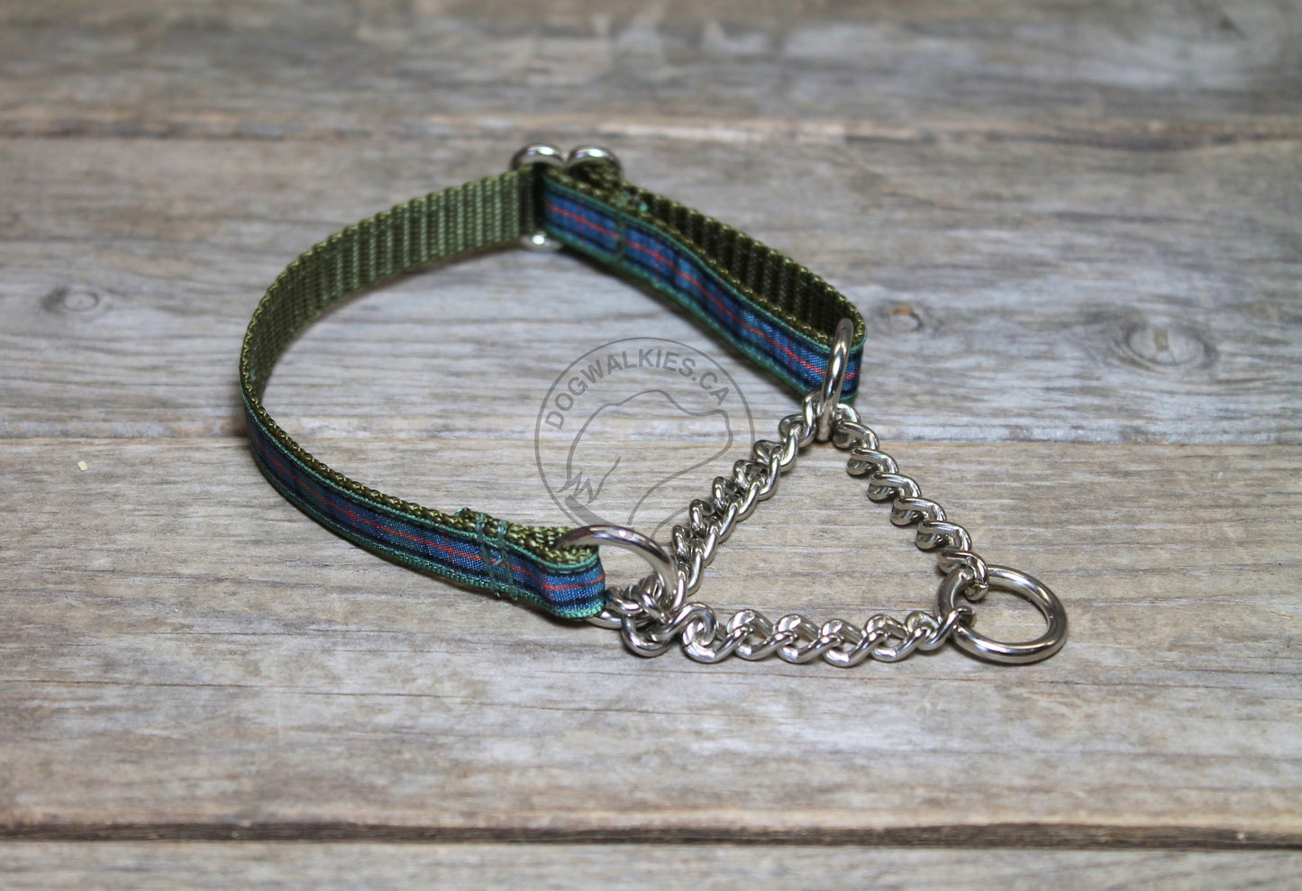 Flower of Scotland tartan - dog collar