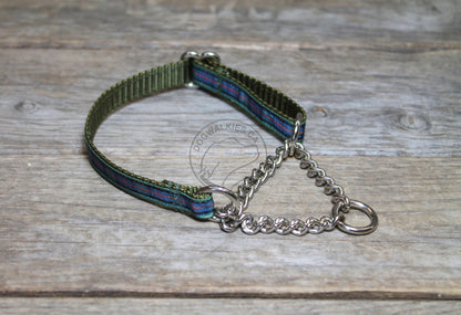 Flower of Scotland tartan - dog collar