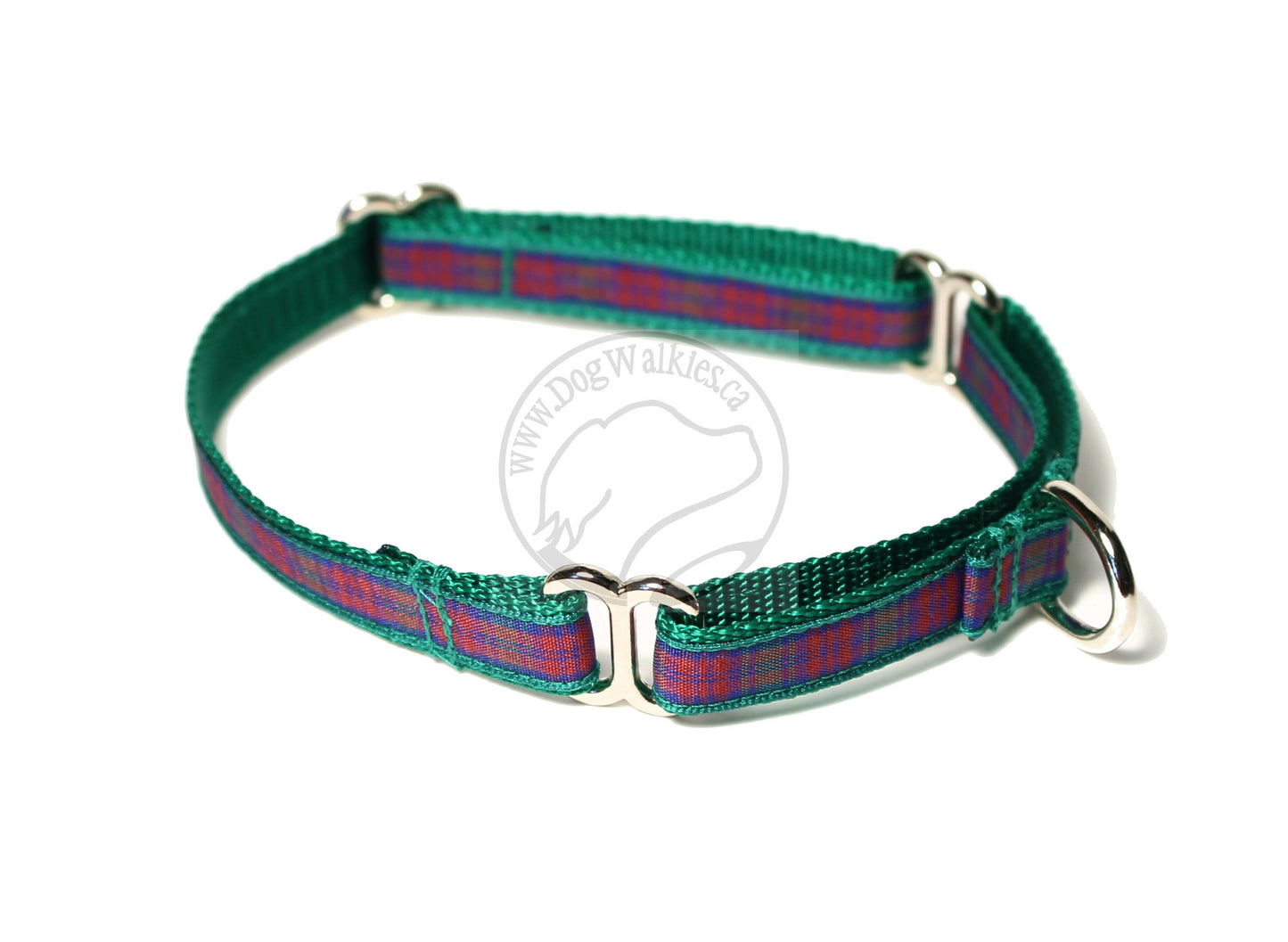 Lindsay Clan tartan - dog collar