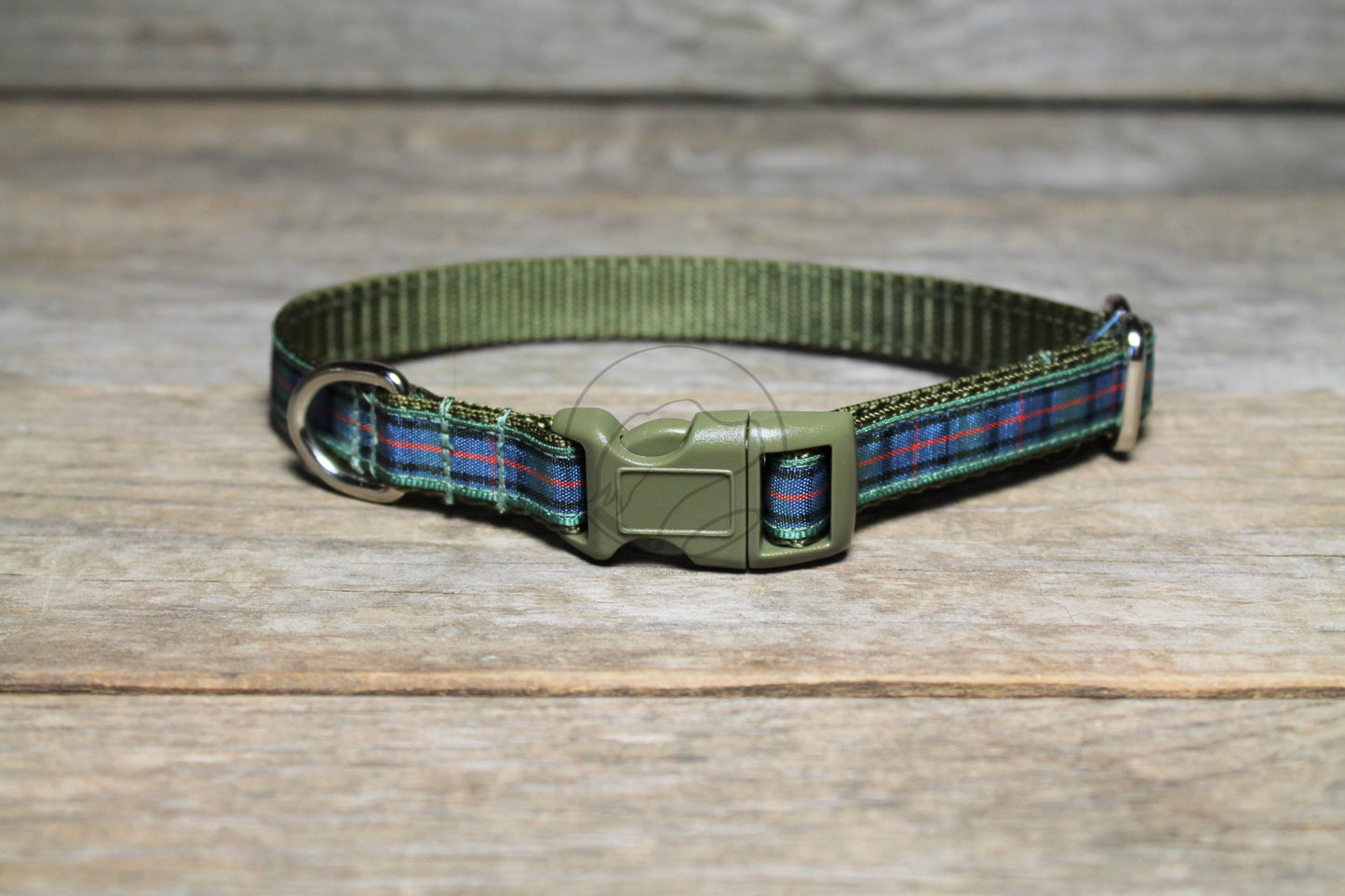 Flower of Scotland tartan - dog collar