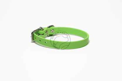 Lime Green Biothane Small Dog Collar - 1/2" (12mm) wide