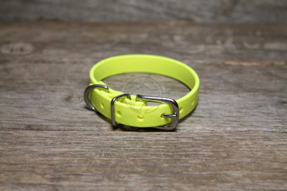 Cat Collar Non-Breakaway Biothane Collar - 1/2" (12mm) wide - all 39 colours
