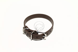 Dark Chocolate Brown Biothane Small Dog Collar - 1/2" (12mm) wide