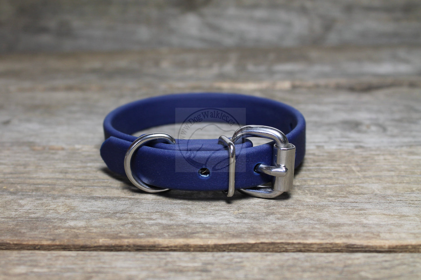 Navy Blue Biothane Dog Collar - 5/8"(16mm) wide