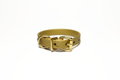 Gold Biothane Dog Collar - 5/8"(16mm) wide