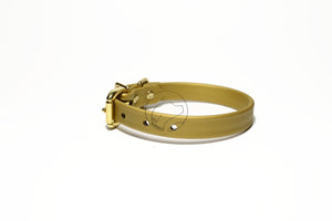 Gold Biothane Dog Collar - 5/8"(16mm) wide