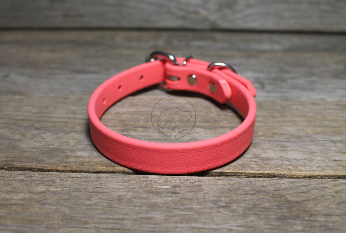 Peach Coral Biothane Dog Collar - 5/8"(16mm) wide