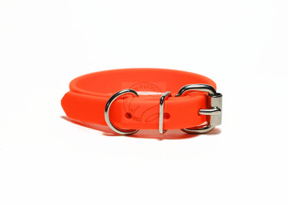 Neon Blaze Orange Biothane Dog Collar - 5/8"(16mm) wide
