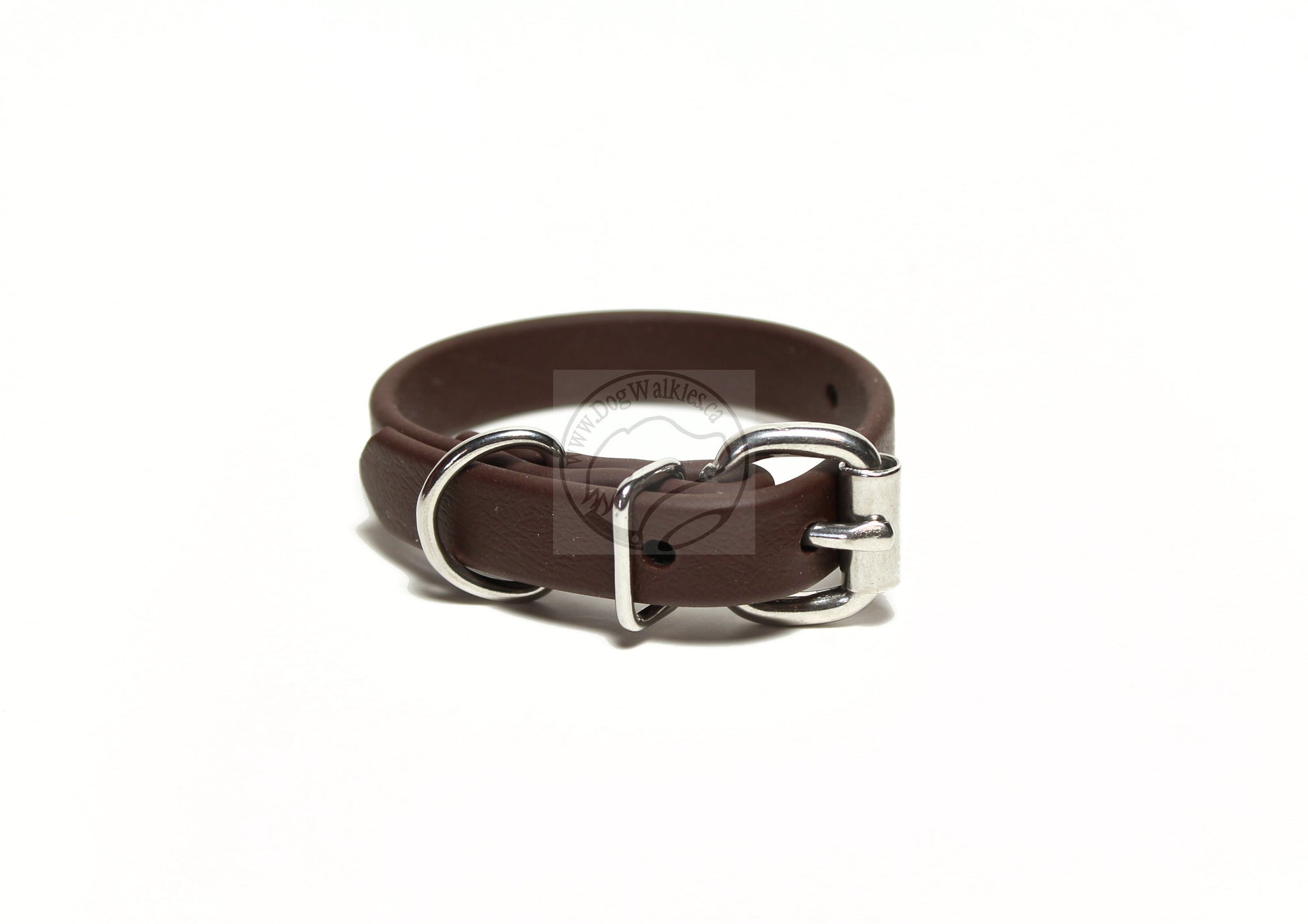 Dark Chocolate Brown Biothane Dog Collar - 5/8"(16mm) wide