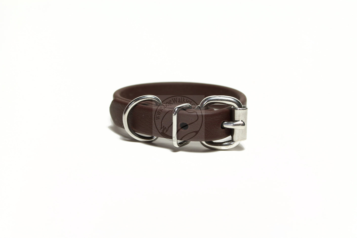 Dark Chocolate Brown Biothane Dog Collar - 5/8"(16mm) wide
