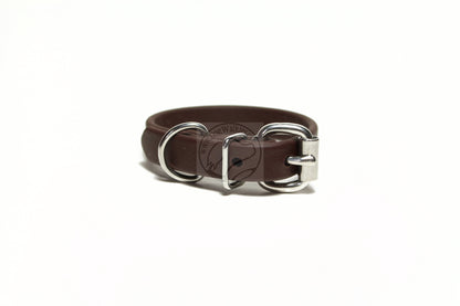 Dark Chocolate Brown Biothane Dog Collar - 5/8"(16mm) wide
