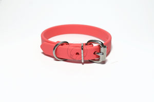 Peach Coral Biothane Dog Collar - 5/8"(16mm) wide