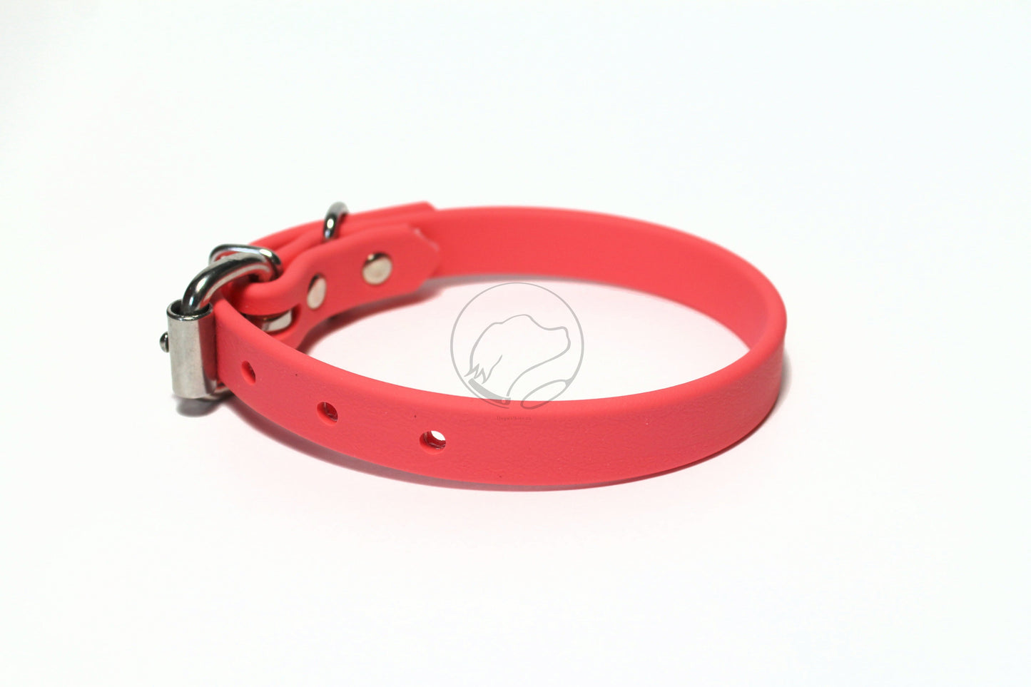 Peach Coral Biothane Dog Collar - 5/8"(16mm) wide