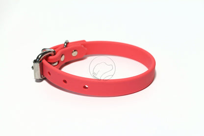 Peach Coral Biothane Dog Collar - 5/8"(16mm) wide