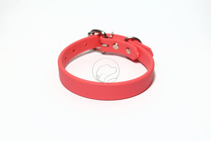 Peach Coral Biothane Dog Collar - 5/8"(16mm) wide
