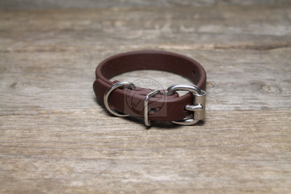 Dark Chocolate Brown Biothane Dog Collar - 5/8"(16mm) wide