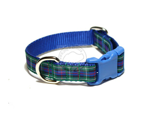 Rose Clan tartan - dog collar