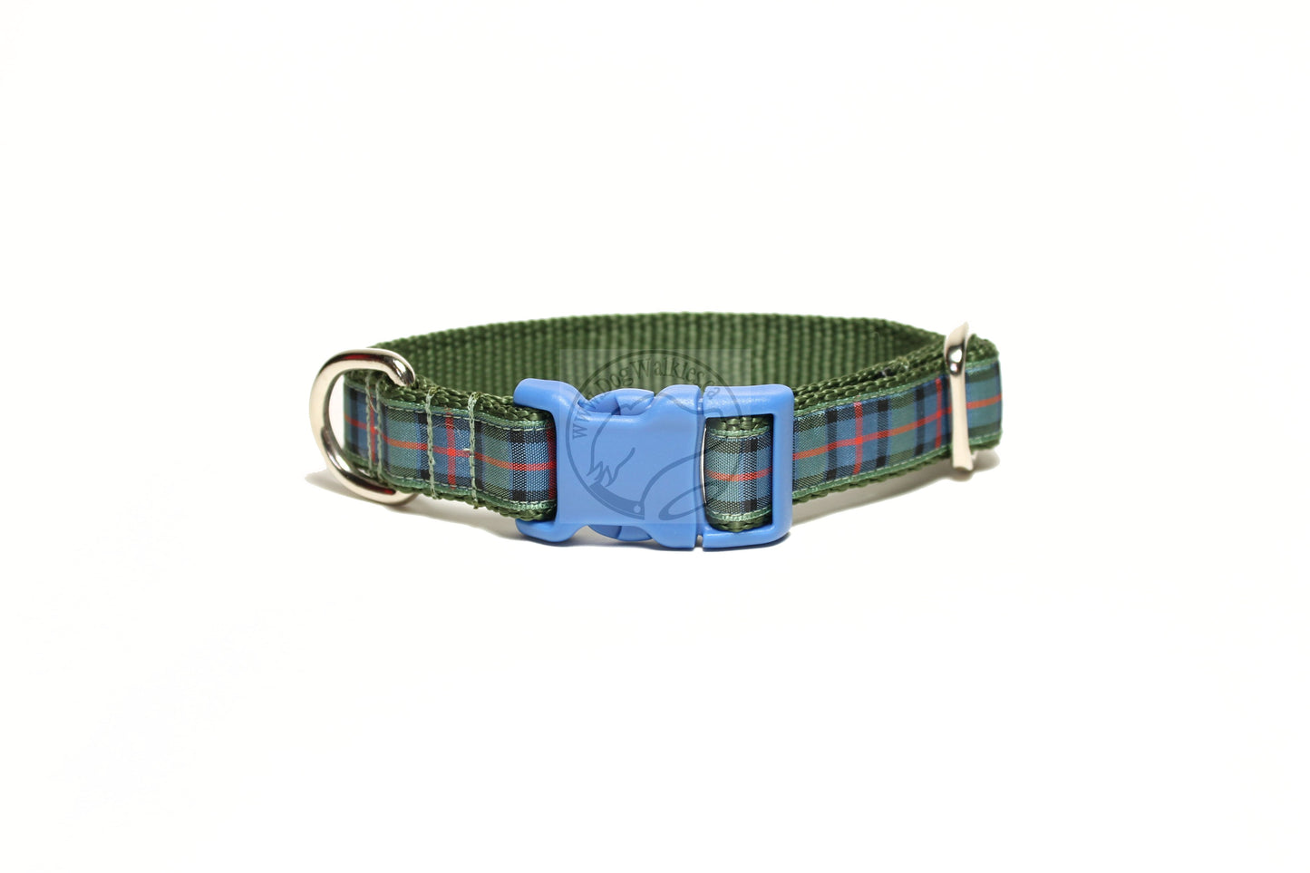 Flower of Scotland tartan - dog collar