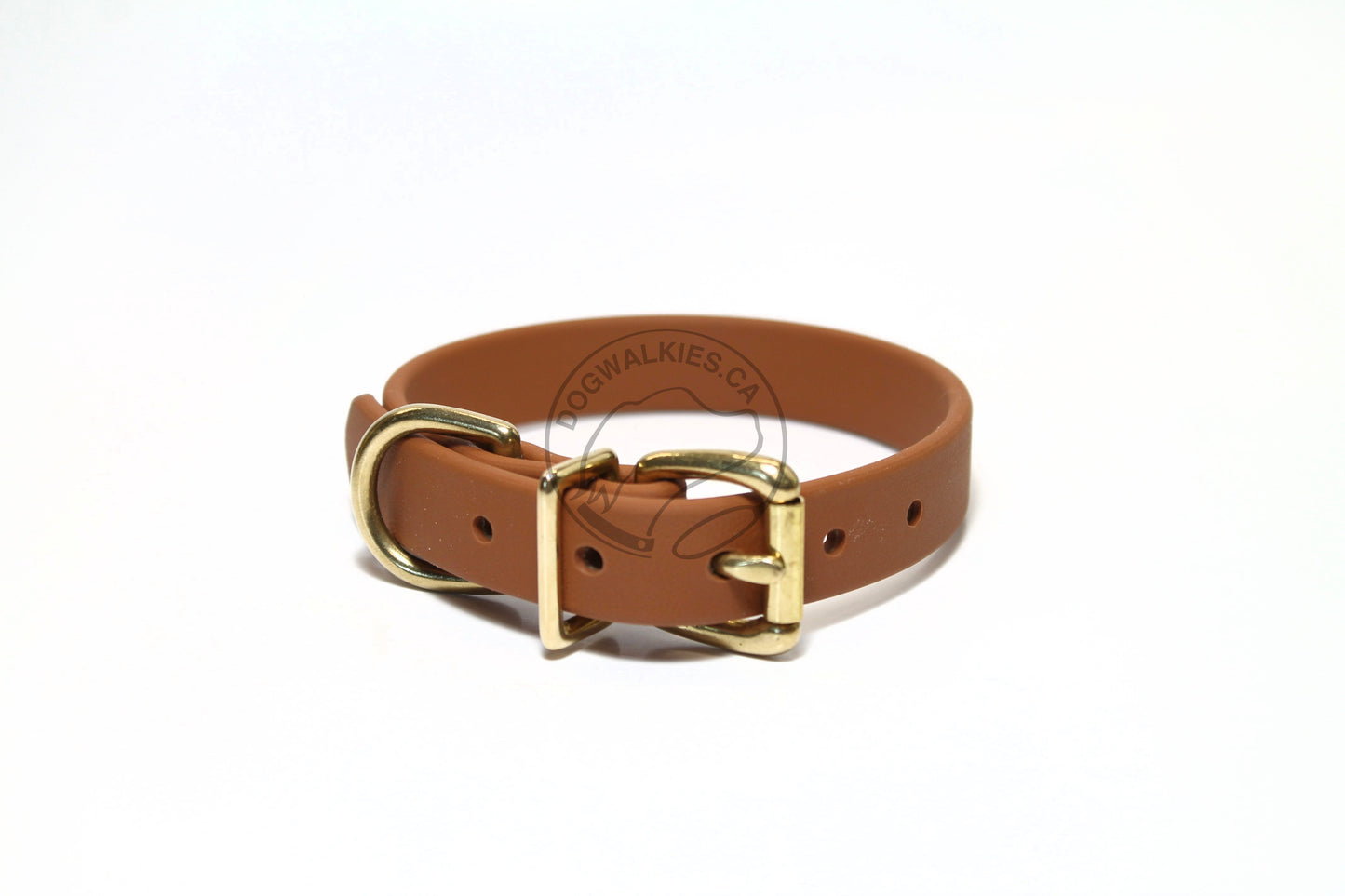 Caramel Brown Biothane Dog Collar - 3/4" (20mm) wide