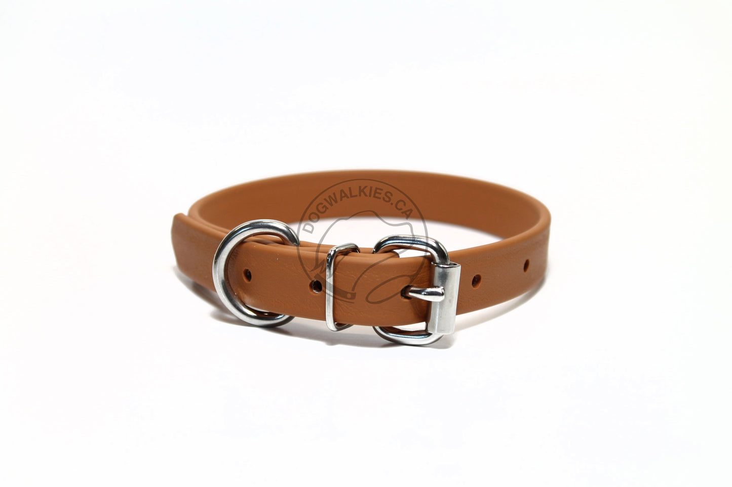 Caramel Brown Biothane Dog Collar - 3/4" (20mm) wide