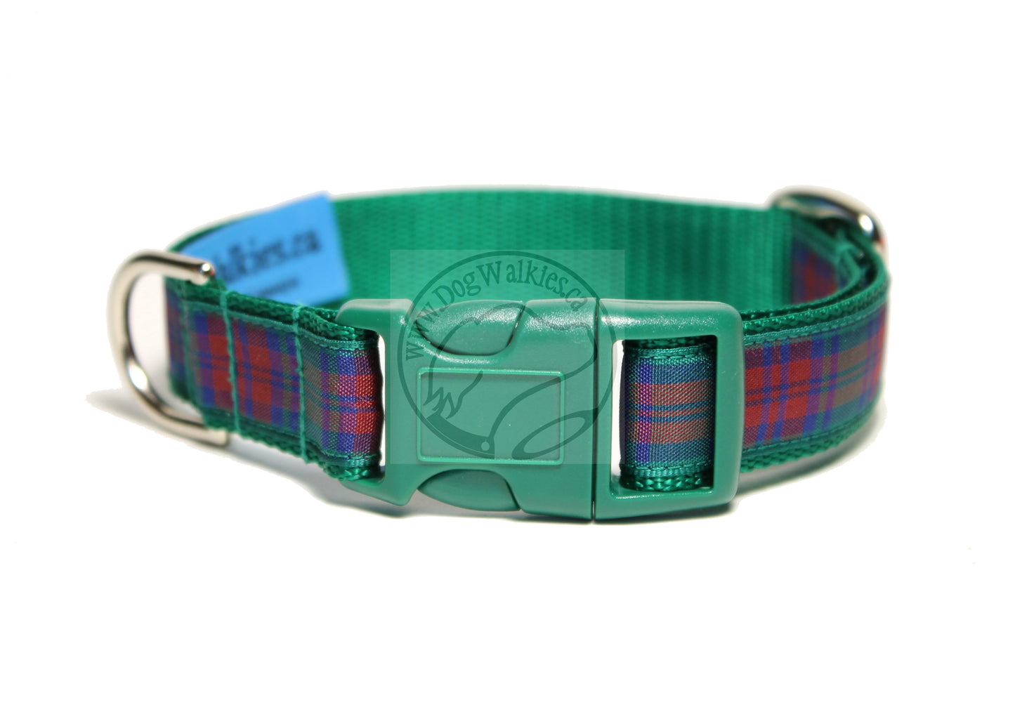 Lindsay Clan tartan - dog collar