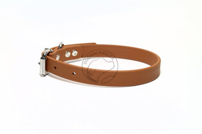 Caramel Brown Biothane Dog Collar - 3/4" (20mm) wide
