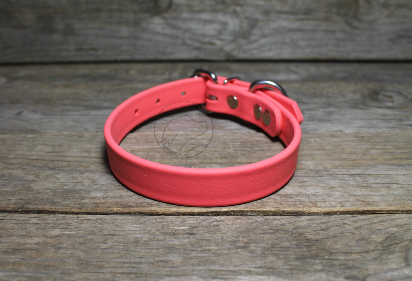 Peach Coral Biothane Dog Collar - 3/4" (20mm) wide