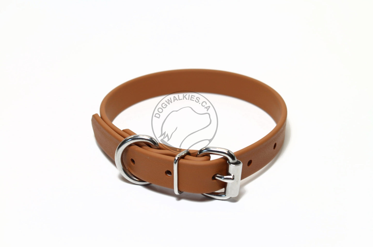 Caramel Brown Biothane Dog Collar - 3/4" (20mm) wide