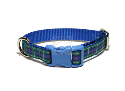Rose Clan tartan - dog collar