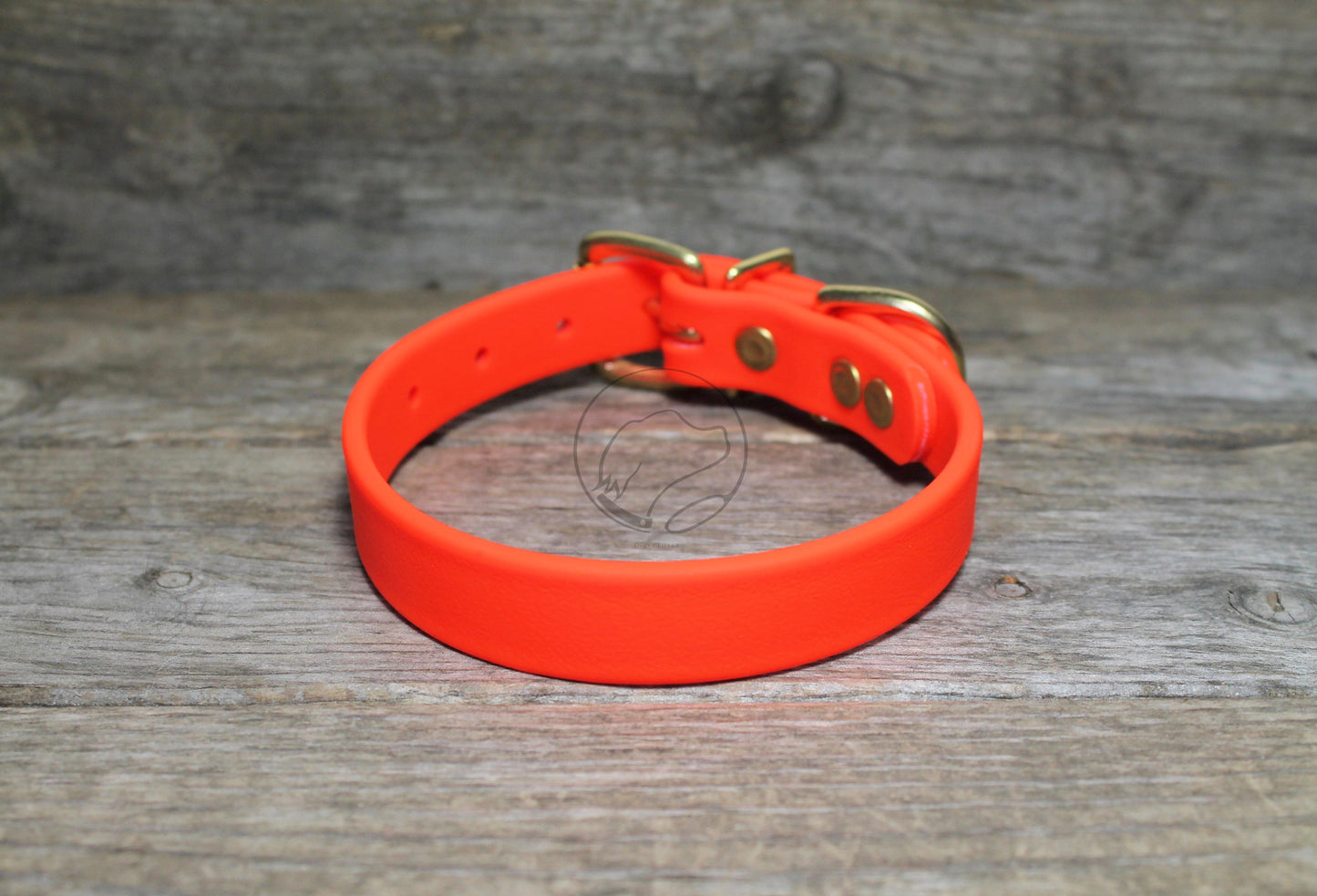 Neon Blaze Orange Biothane Dog Collar - 3/4" (20mm) wide