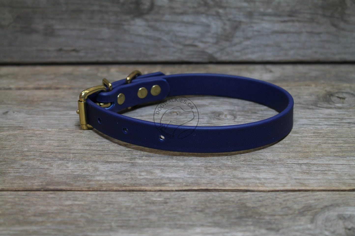 Navy Blue Biothane Dog Collar - 3/4" (20mm) wide
