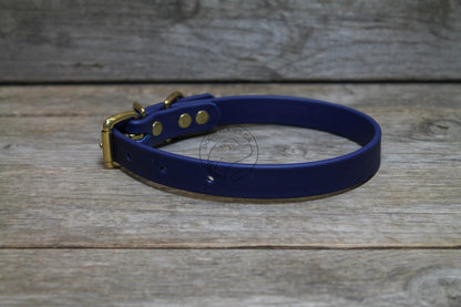 Navy Blue Biothane Dog Collar - 3/4" (20mm) wide