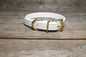 Snow White Biothane Dog Collar - 3/4" (20mm) wide