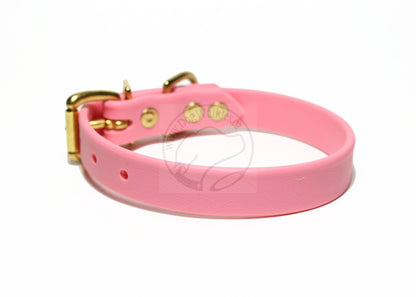 Bubblegum Pink Biothane Dog Collar - 3/4" (20mm) wide